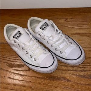 White Leather Converse